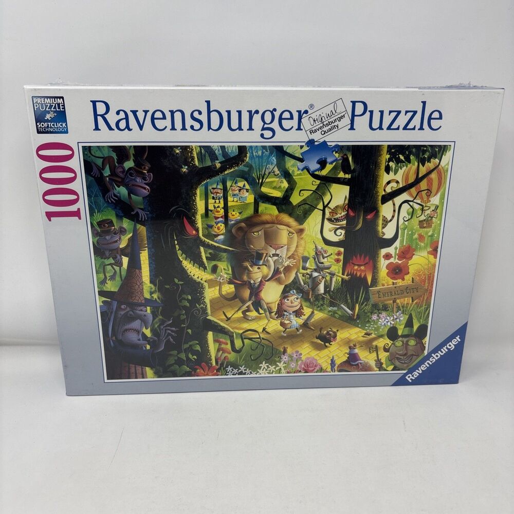 Ravensburger Lions Tigers & Bears Oh My Wizard of Oz 1000 Pc NEW Sealed